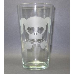 Lollipop Chainsaw Inspired Zombie Drinking Glass Image