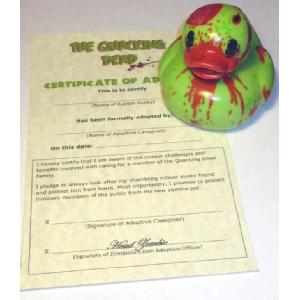 The Quacking Dead - Zombie Rubber Ducky Image