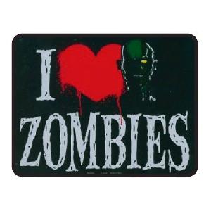 I Love (Heart) Zombies Car Magnet Image