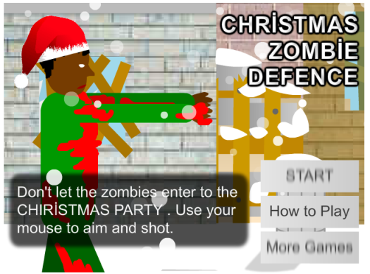 Chirstmas Zombie Defence zombie game