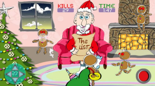 Night of Living Gingerbread Men Free Zombie Xmas app