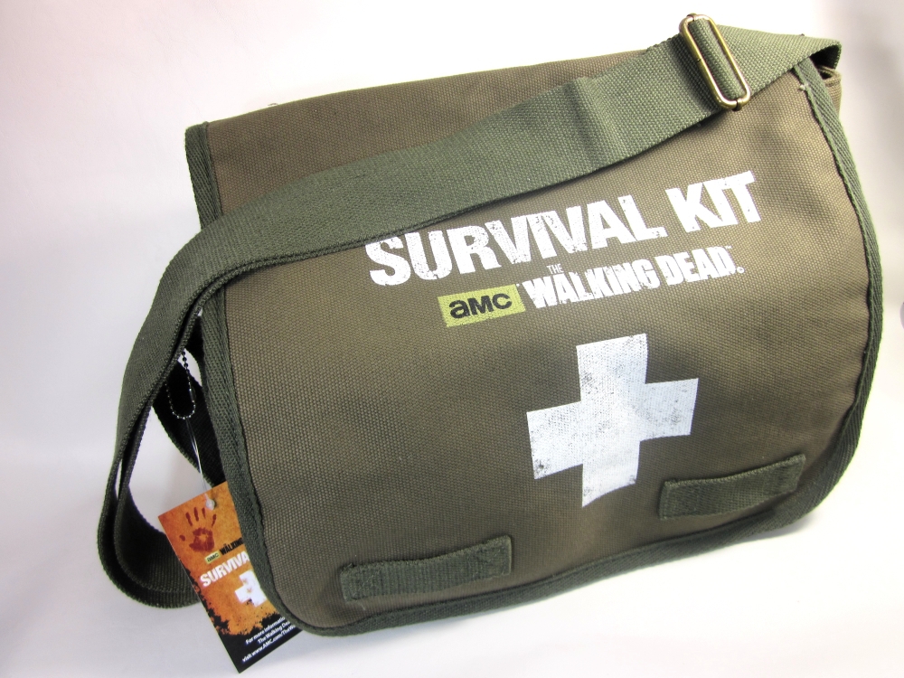 AMC The Walking Dead Survival Kit Messenger Bag Detailed Look Front