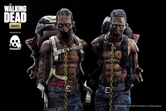 Michonne's Pet Zombie Action Figure Review Threezero Walking Dead figures