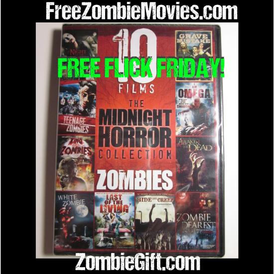 Zombie Giveaway - Win Free Zombie Movies Free Flick Friday