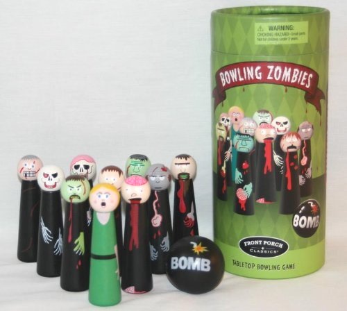 Zombie Bowling Zombie Toy Desk Table Top Zombie Bowling Game Wooden Zombie Bowling Game