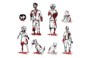 Zombie Family Car Decals