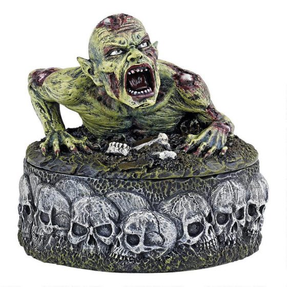 zombie skull cauldron box zombie gift ideas