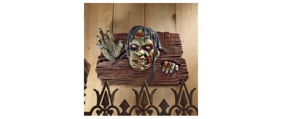 Zombies at the Door Zombie Wall Plaque Sign Zombie Gift Ideas