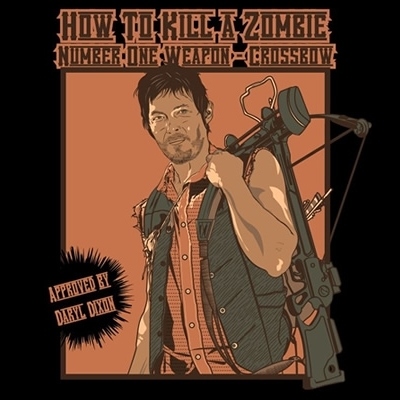 How-to-Kill-A-Zombie-Use-a-Crossbow-Daryl-Dixon-T-Shirt