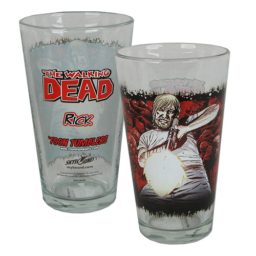 the-walking-dead-rick-grimes-tumbler-pint-glass-comic-walking-dead-gifts