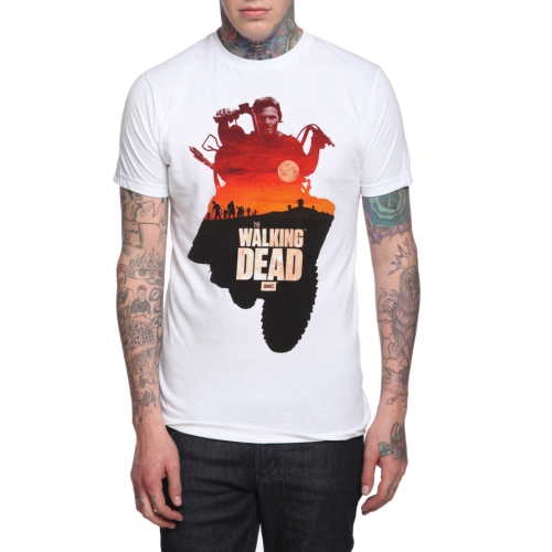 1-zombie-gifts-walking-dead-daryl-dixon-t-shirt-on-motor-cycle