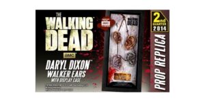 Walking Dead Daryl Dixon Zombie Ear Necklace Trophy Case