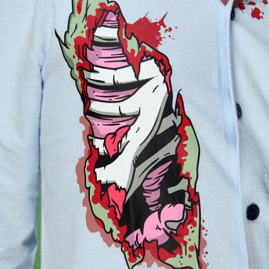 zombie-pajamas-undead-pajamas-closeup-detail