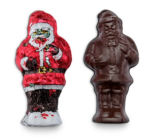 Chocolate Zombie Santa Candy