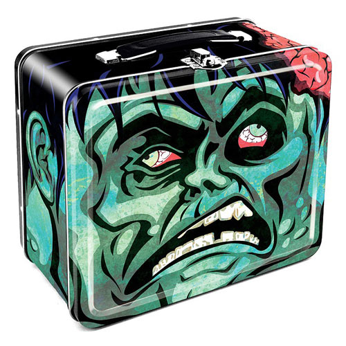 Zombie Head Steel Tin Lunch box