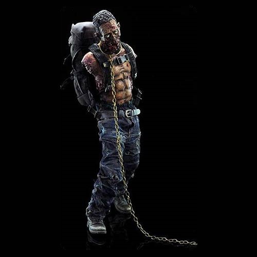 Michonne Pet Zombie Walking Dead 1:6 statue threezrero green