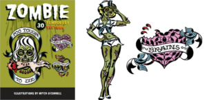 Zombie Temporary Tattoo book