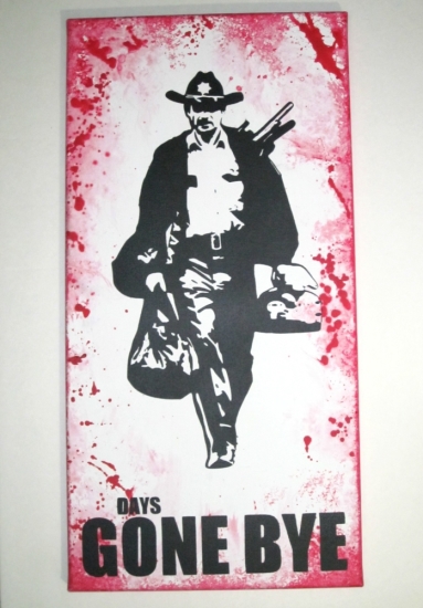 Walking Dead Inspired Painting Rick Grimes Painting