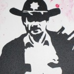 Walking Dead Days Gone Bye Rick Grimes Painting