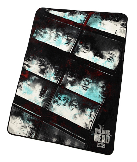 Walking Dead fish tank aquarium fleece blanket