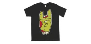 Zombie Rocker T-shirt Zombie tee zombie t-shirt zombie gifts