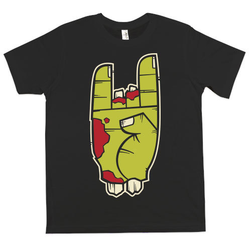 Zombie rocker t-shirt,zombie shirt,zombie tee