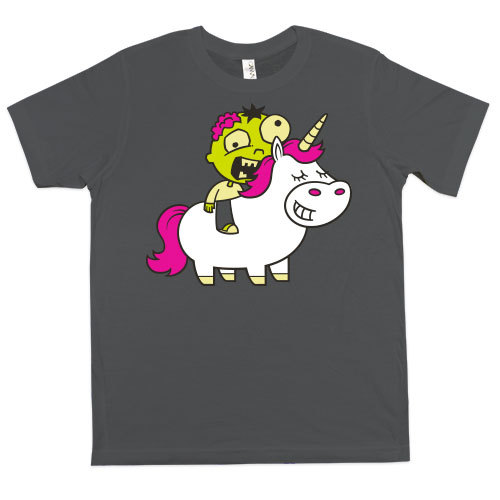 Zombie Unicorn tshirt zombie riding a unicorn