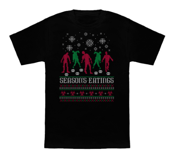 Ugly Christmas Sweater Zombie T-shirt Zombie Gift
