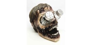 zombie head salt and pepper shaker