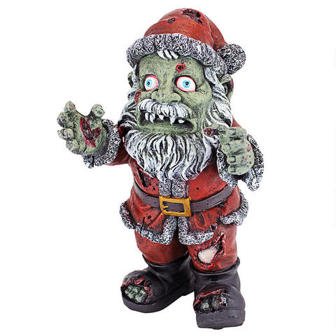Zombie Santa Claus Statue