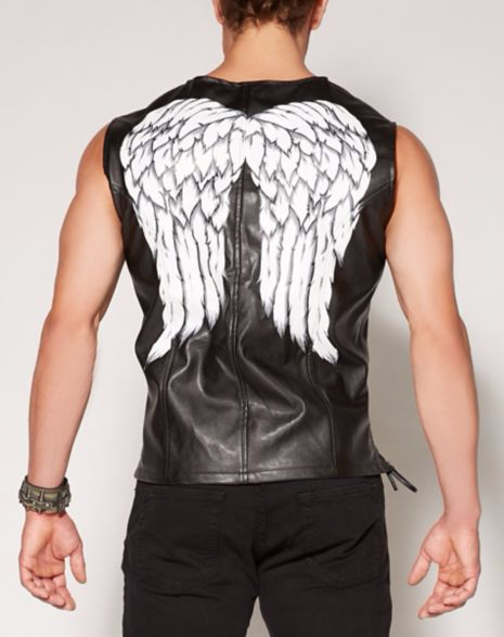 Daryl Dixon Angel Wings Biker Vest Costume Daryl Dixon Biker Vest replica