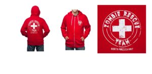 Zombie Rescue Team Hooded Sweatshirt Zombie Gifts