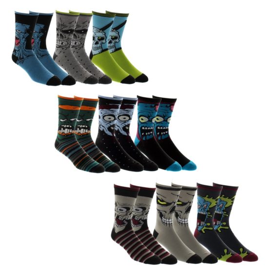 Zombie socks 9 pack great zombie gifts