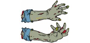 zombie arms car magnet zombie gifts