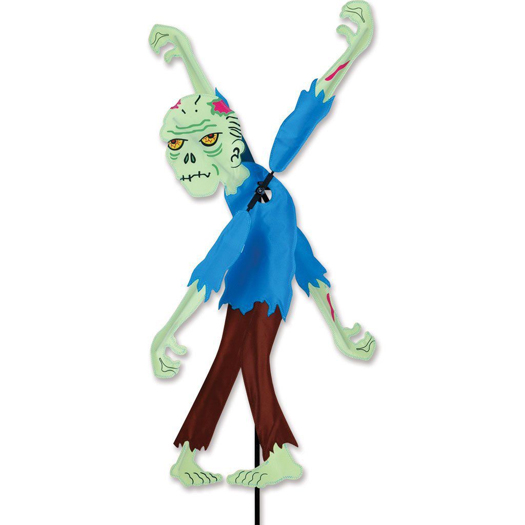 Day Of Dead Zombie-Katze Spinner – Süße Garten-Deko Aus Robustem Polyester