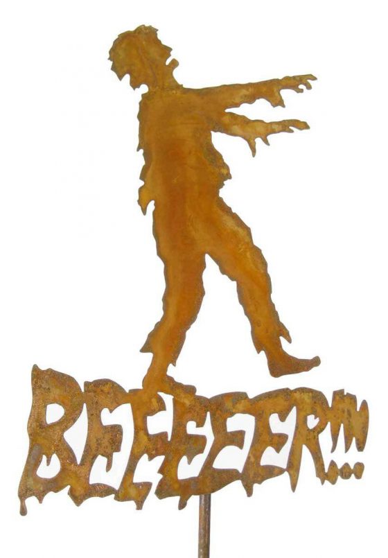 Metal Zombie Yard Sign