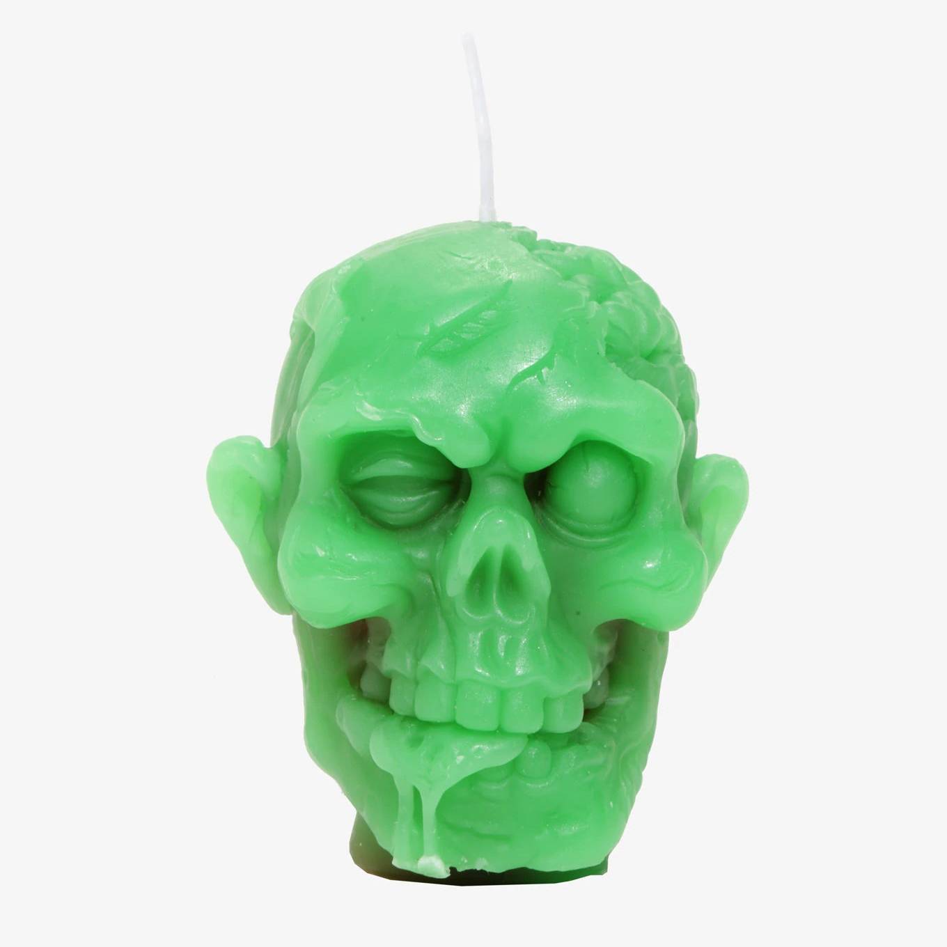 bleeding zombie head candle