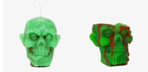 Bleeding Zombie head candle