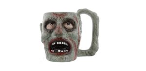 zombie head coffee mug front view