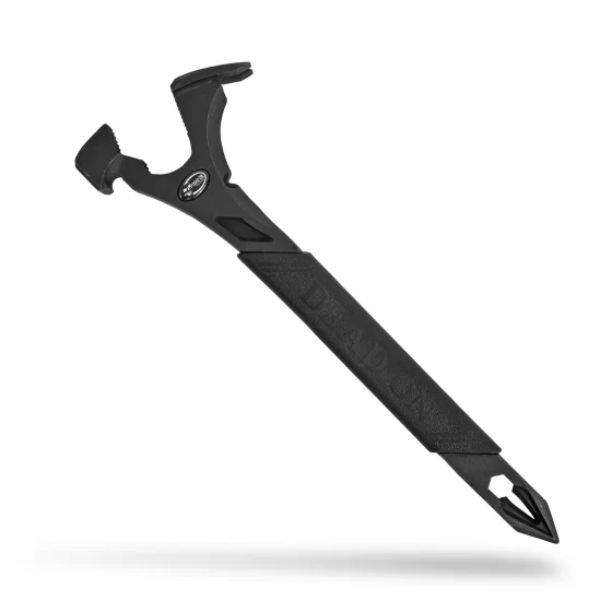 Picture of the Dead on Annihilator Tool: a black in color hammer style tool featuring a rubberized grip and a spiked handle.