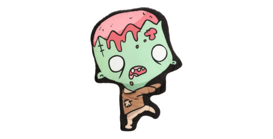 zombie shaped plush pillow