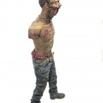 Michonne's pet zombie figure review Threezero red pet right side view
