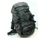 Black backpack for Michonne's pet zombie action figure from Threezero