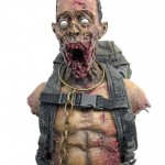 Closeup Green Michonne's Pet Zombie Threezero review