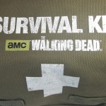 AMC The Walking Dead Survival Kit Review Bag Details front logo detail