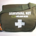 AMC The Walking Dead Survival Kit Review Bag Details front logo print details