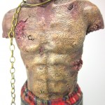 threezero Michonne's pet zombie torso detail