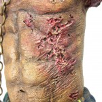 Michonne's Pet zombie action figure green torso decay wounds