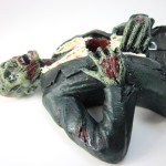 Zombie Product Review: Impaled Zombie Pencil Holder Closeup