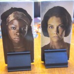 Maggie and Michonne Character pawns Walking Dead Best Defense Board Game
